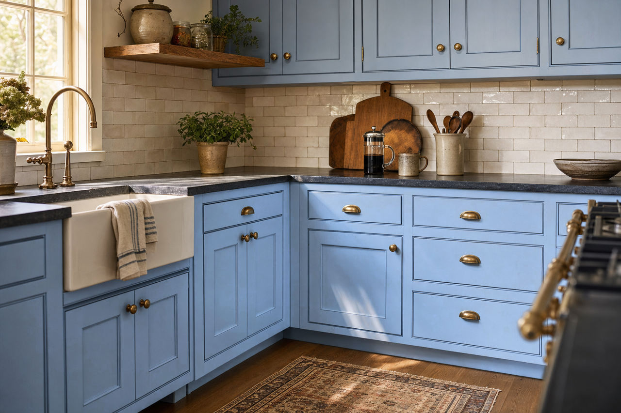 Summer by Benjamin Moore on cabinets