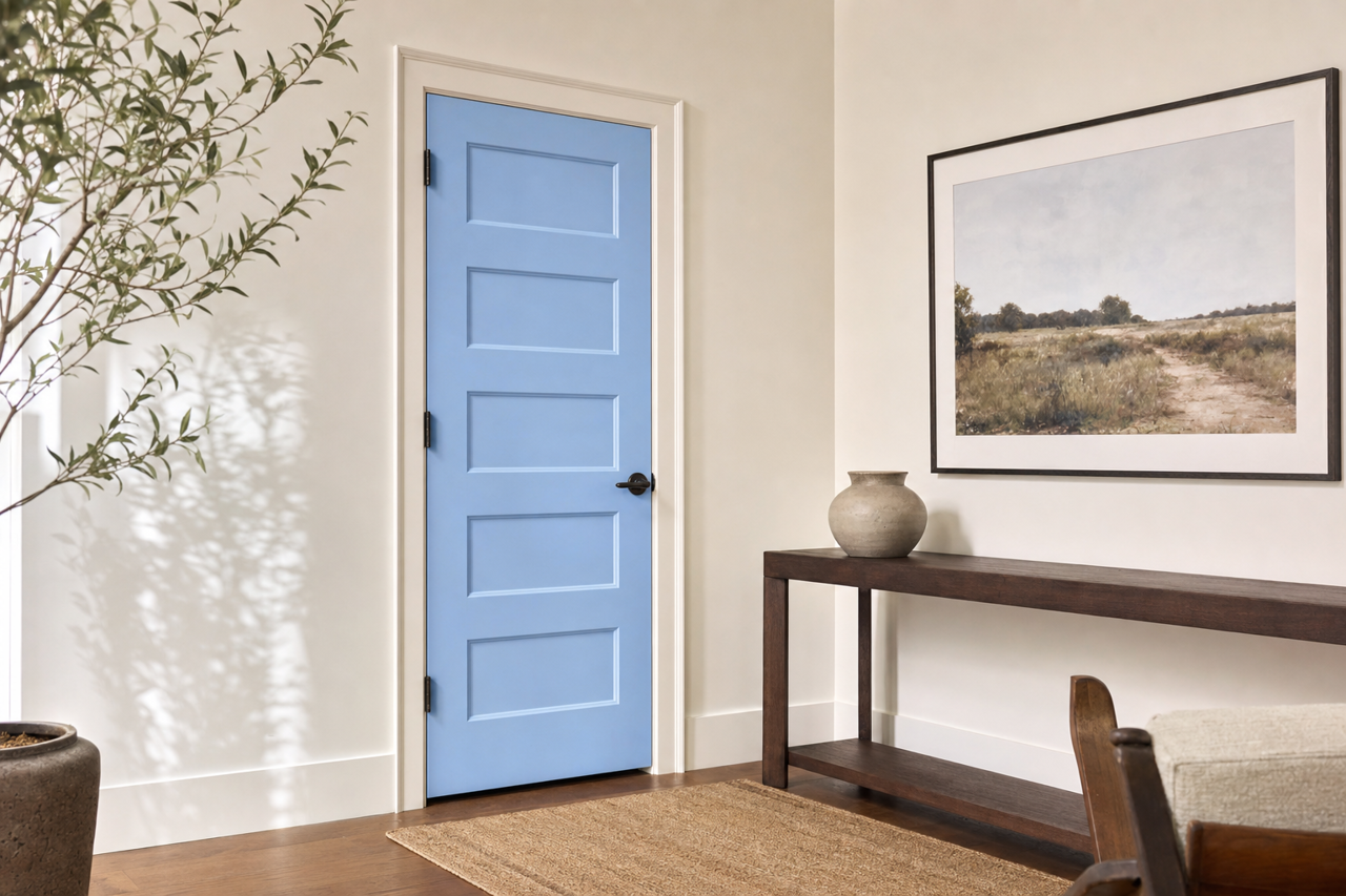 Summer by Benjamin Moore on interior-doors