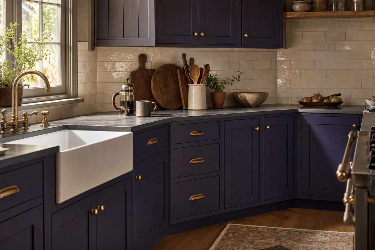 Majestic by Benjamin Moore on cabinets