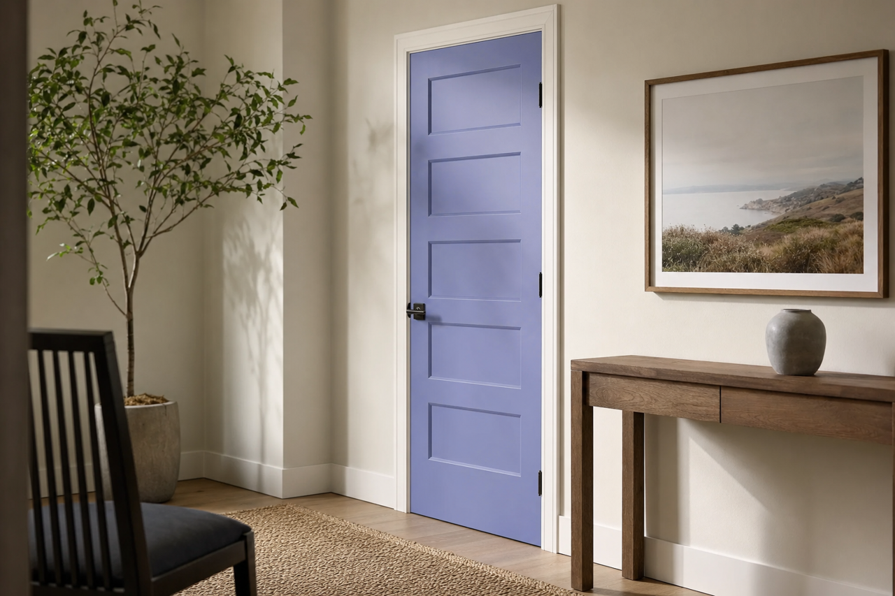 California by Benjamin Moore on interior-doors