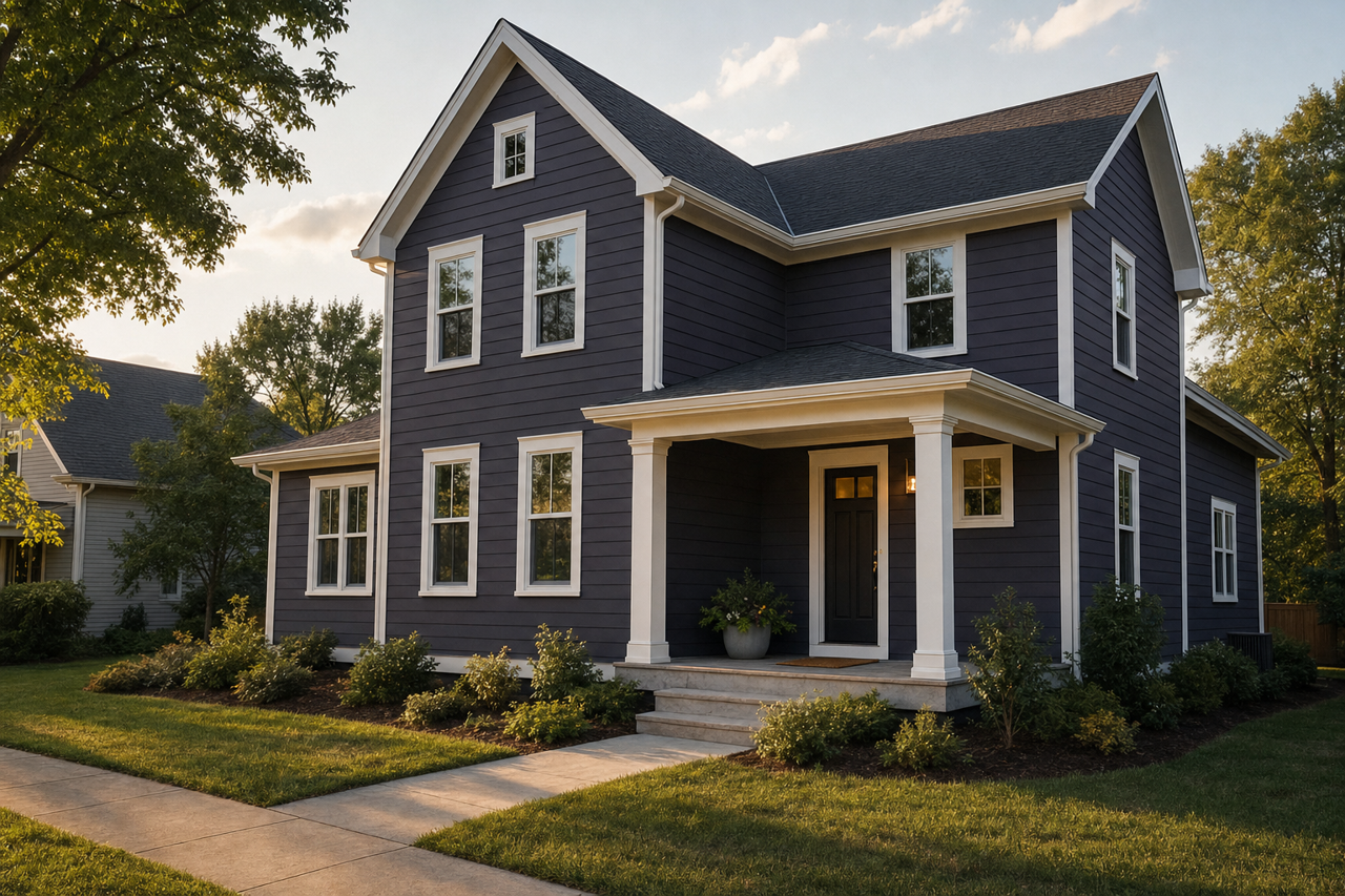 Deep by Benjamin Moore on exterior