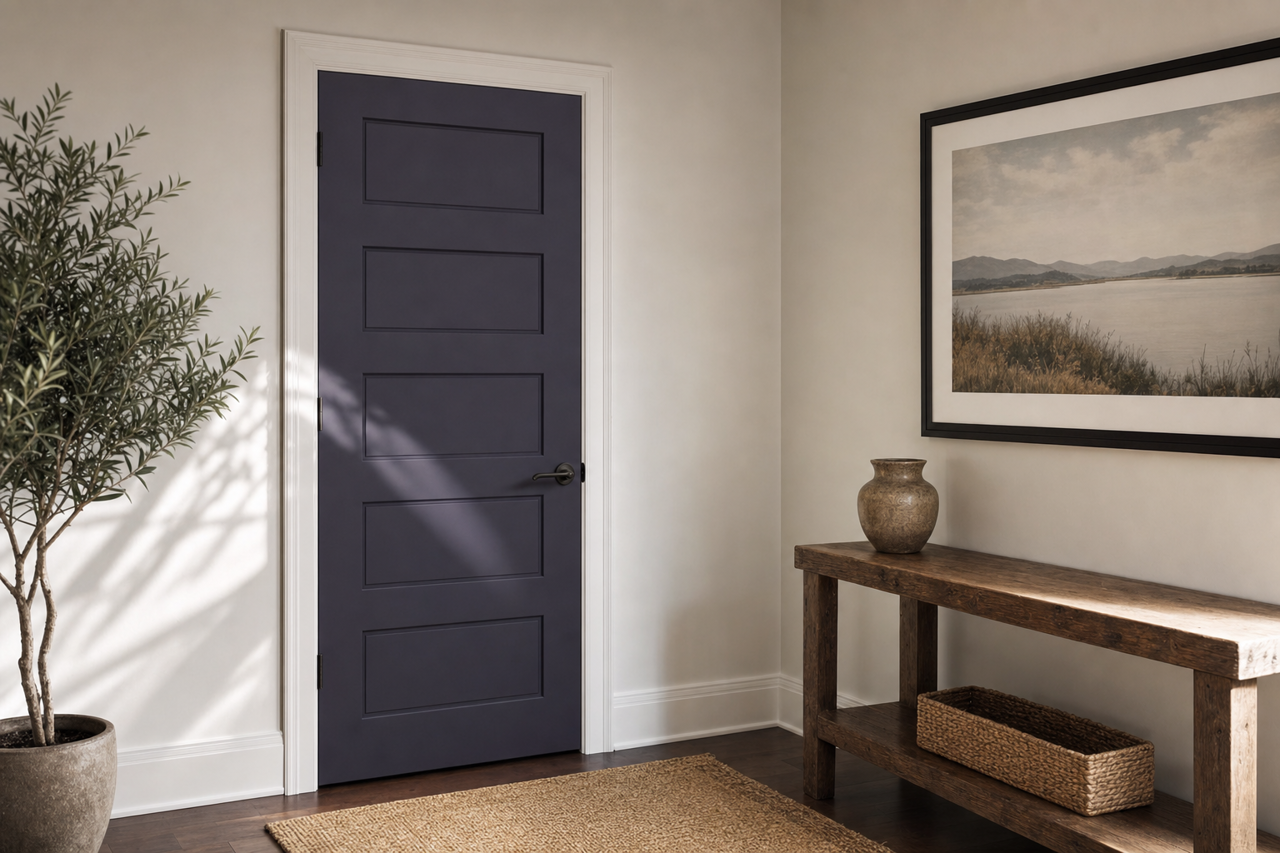 Deep by Benjamin Moore on interior-doors