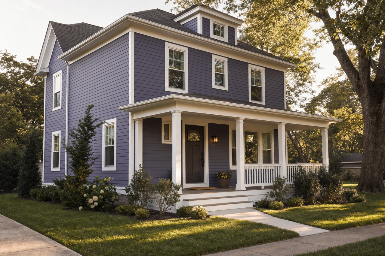 Darkest by Benjamin Moore on exterior