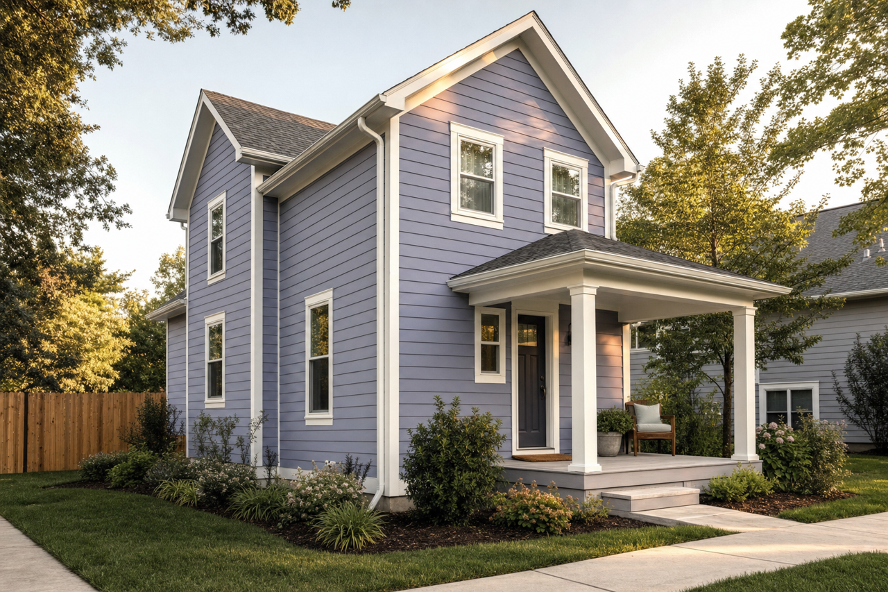 Violet by Benjamin Moore on exterior