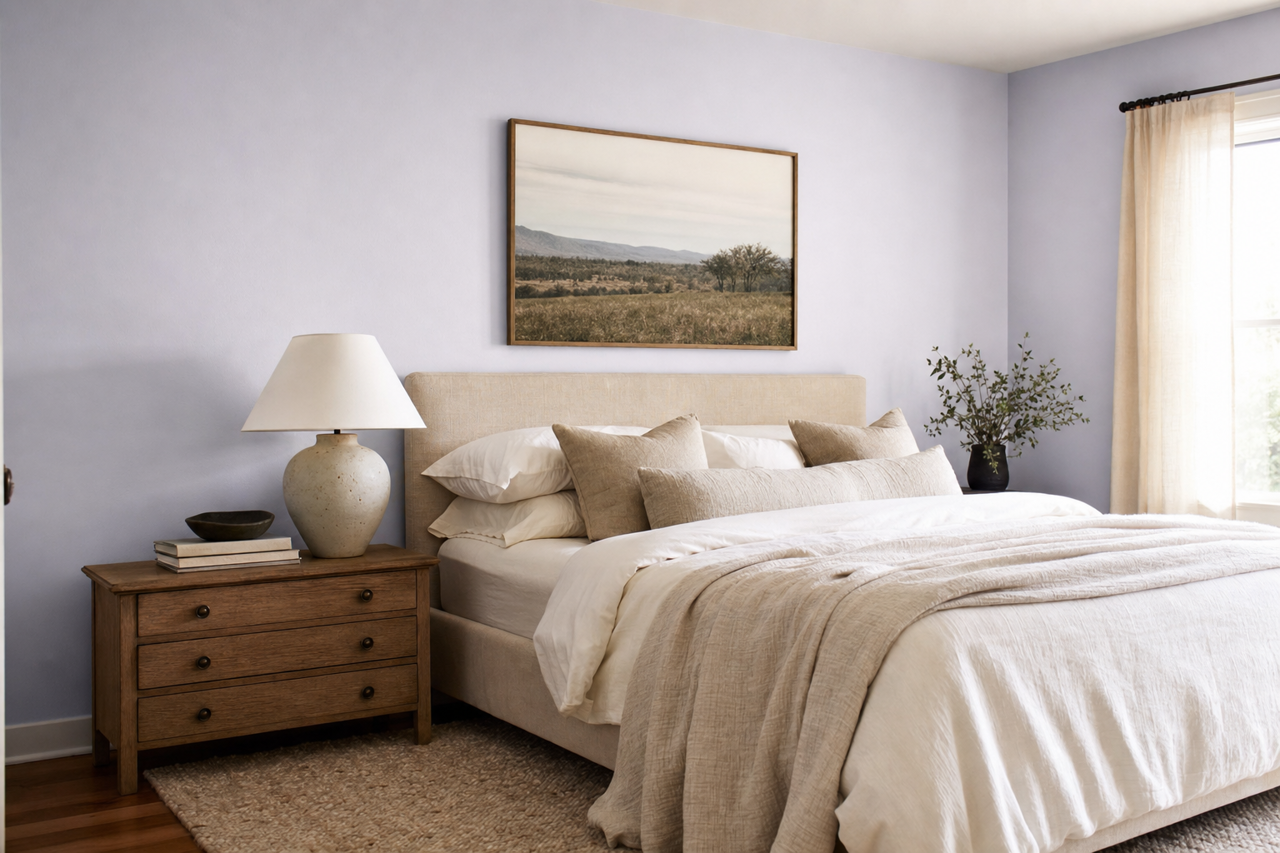 Lavender by Benjamin Moore on interiors