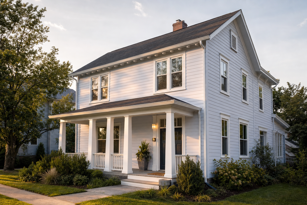Polar by Benjamin Moore on exterior