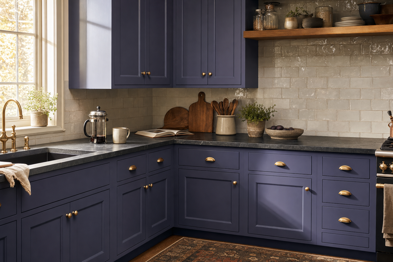 Dark by Benjamin Moore on cabinets