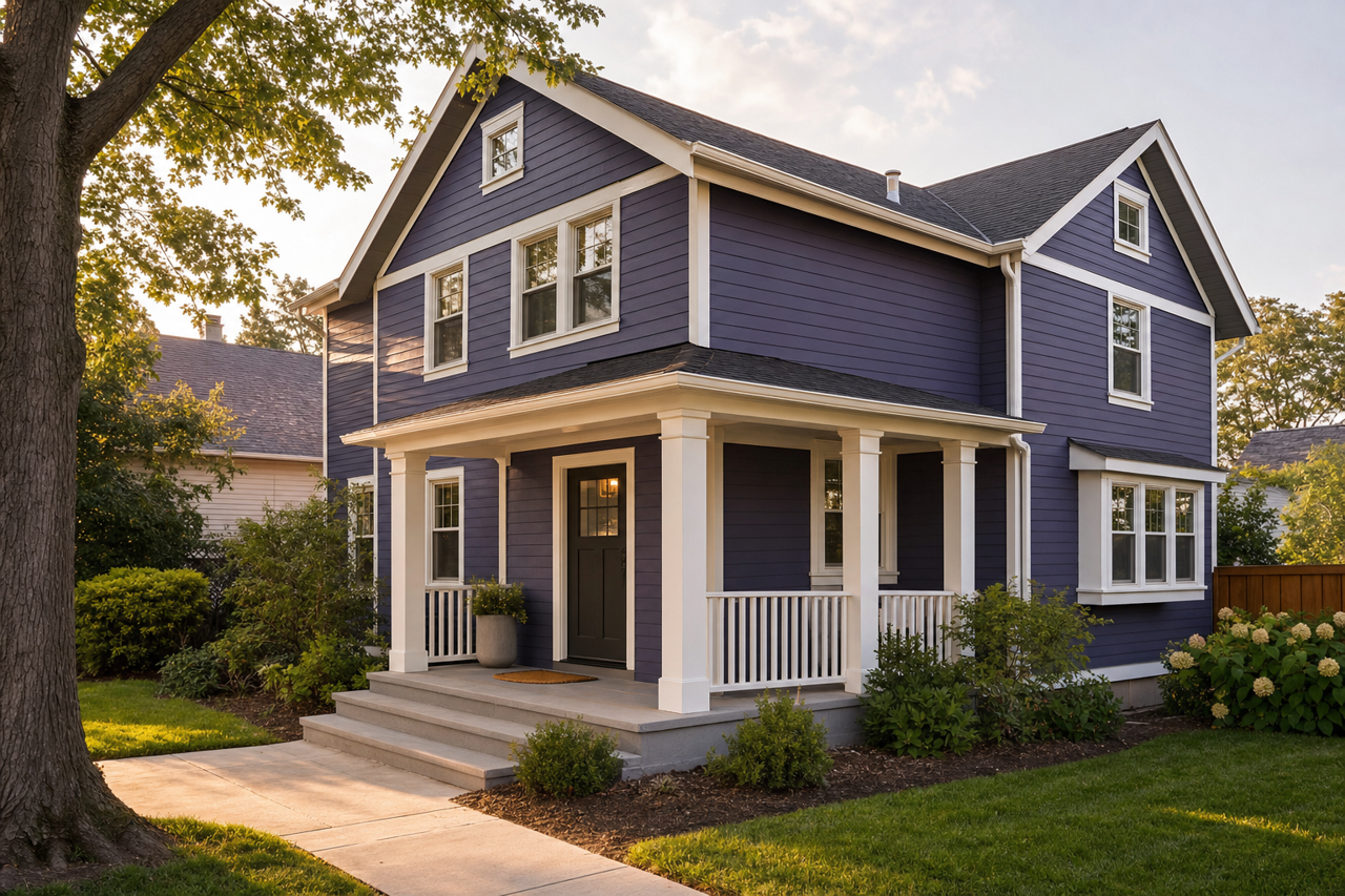 Dark by Benjamin Moore on exterior