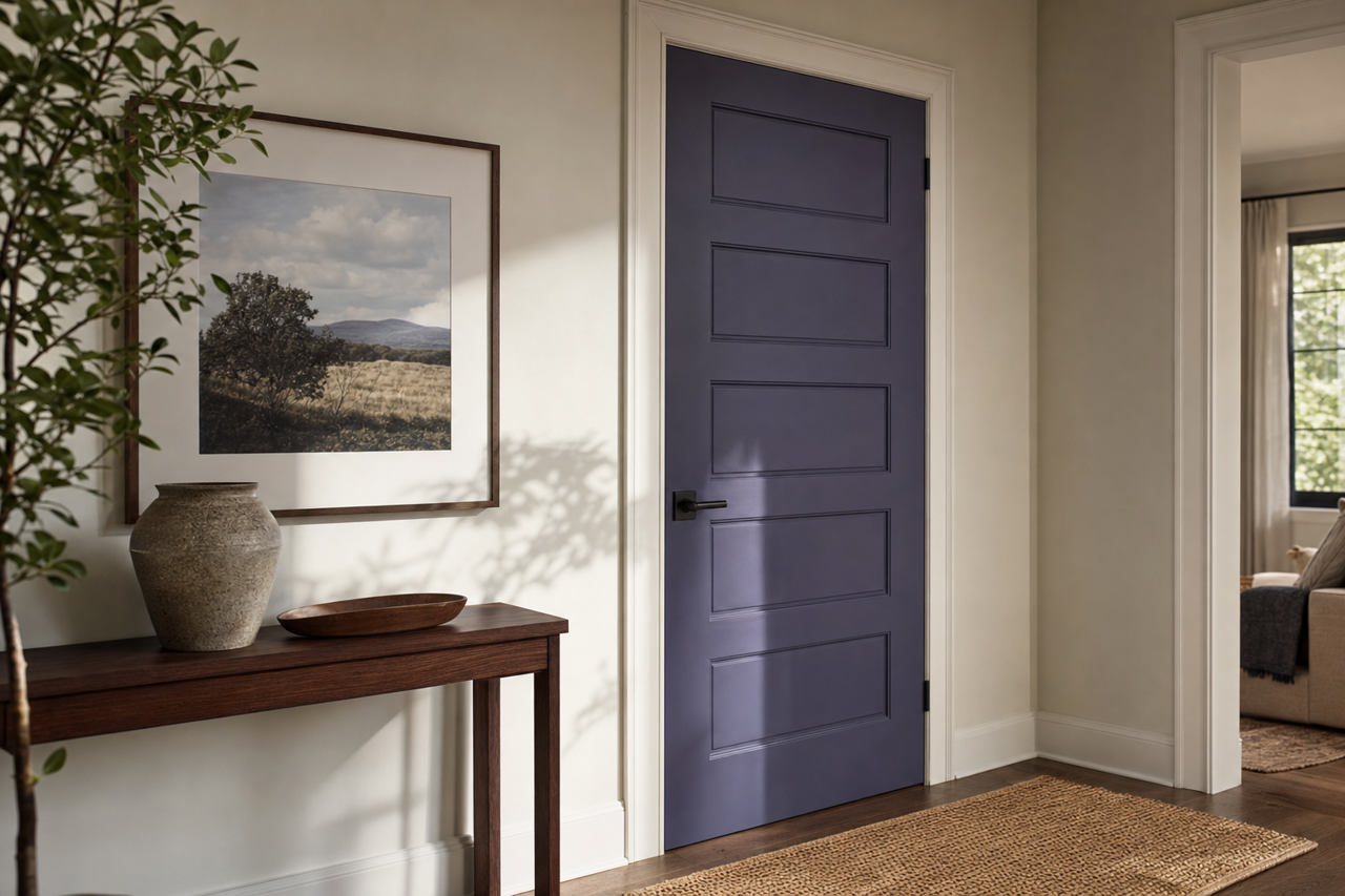 Dark by Benjamin Moore on interior-doors