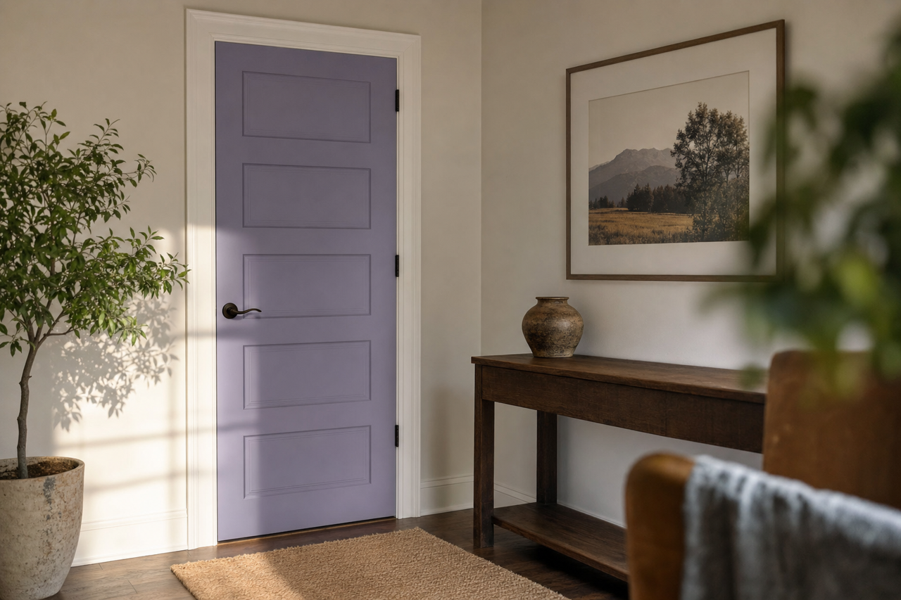 Spring by Benjamin Moore on interior-doors