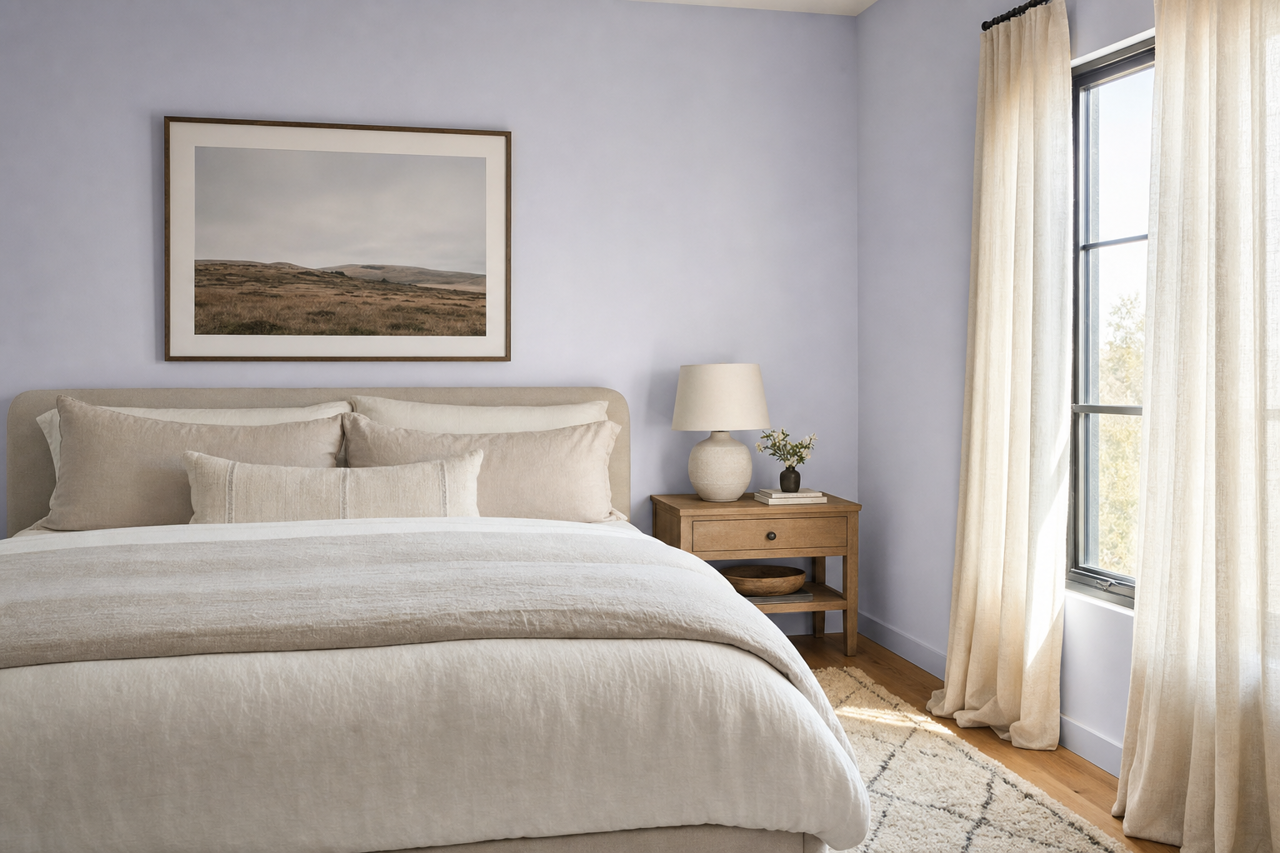 Lavender by Benjamin Moore on interiors