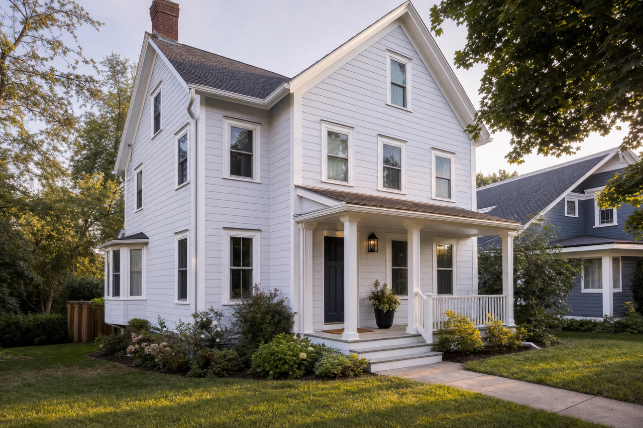 Whisper by Benjamin Moore on exterior