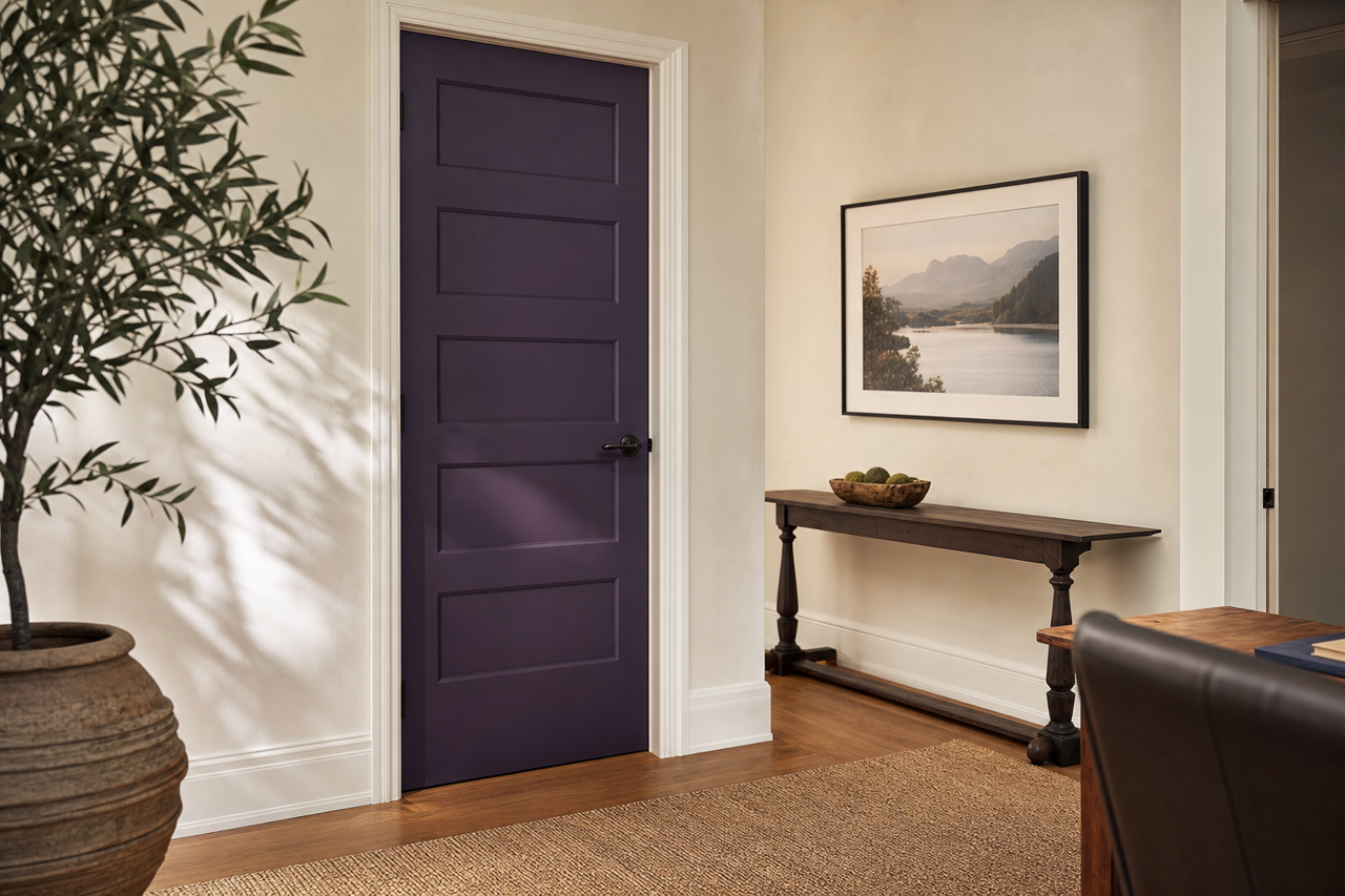 Exotic by Benjamin Moore on interior-doors