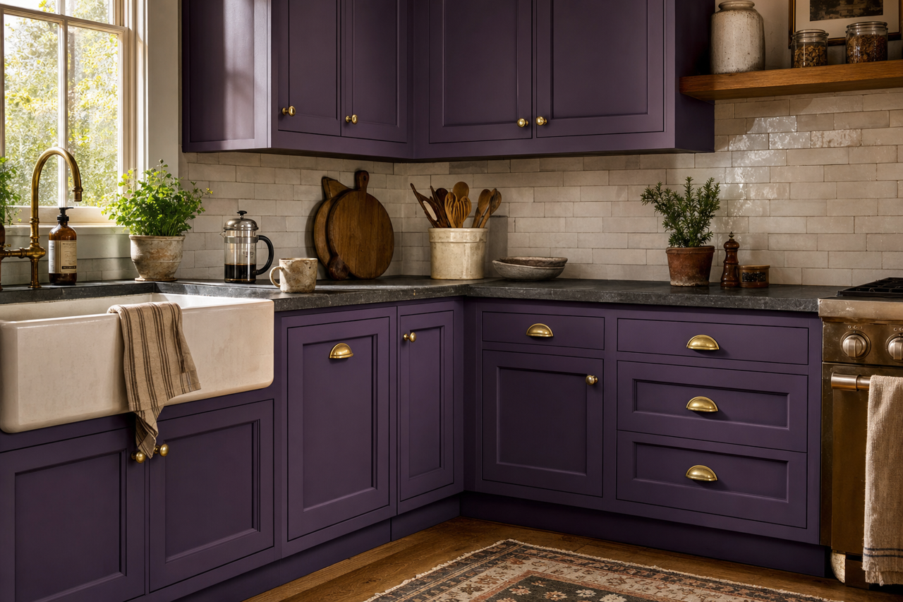Gentle by Benjamin Moore on cabinets
