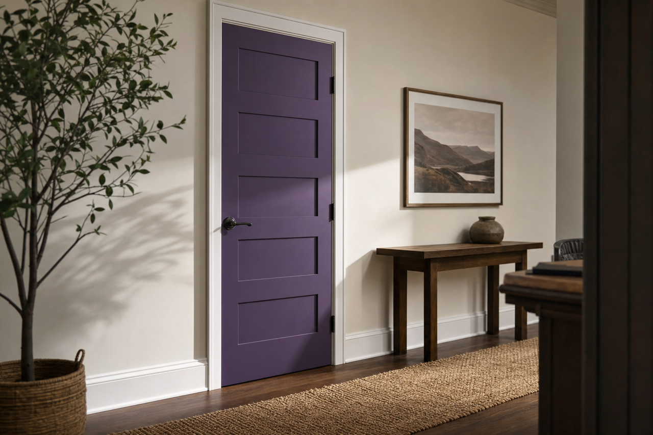 Gentle by Benjamin Moore on interior-doors