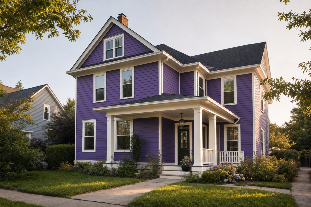 Mystical by Benjamin Moore on exterior