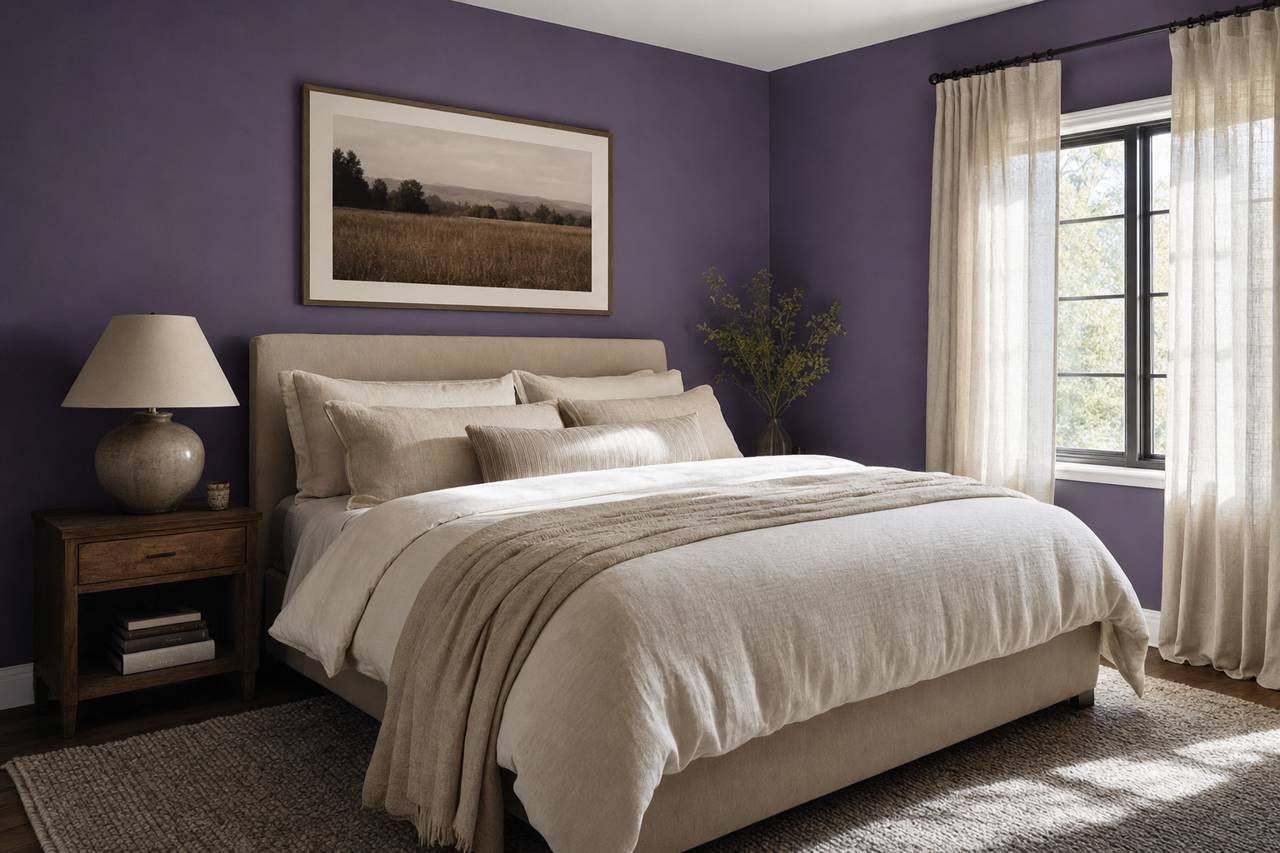 Mystical by Benjamin Moore on interiors