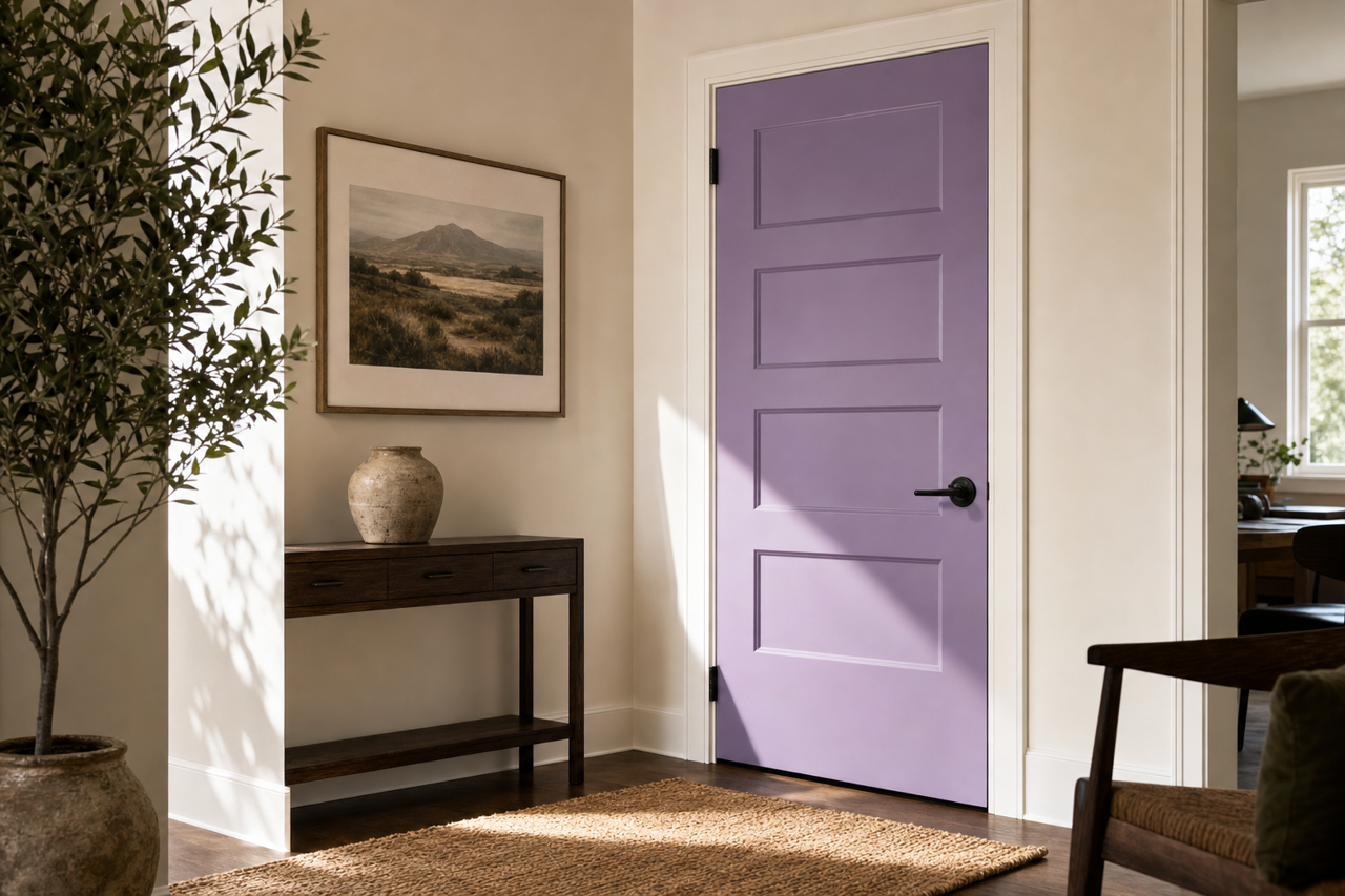 Crocus by Benjamin Moore on interior-doors