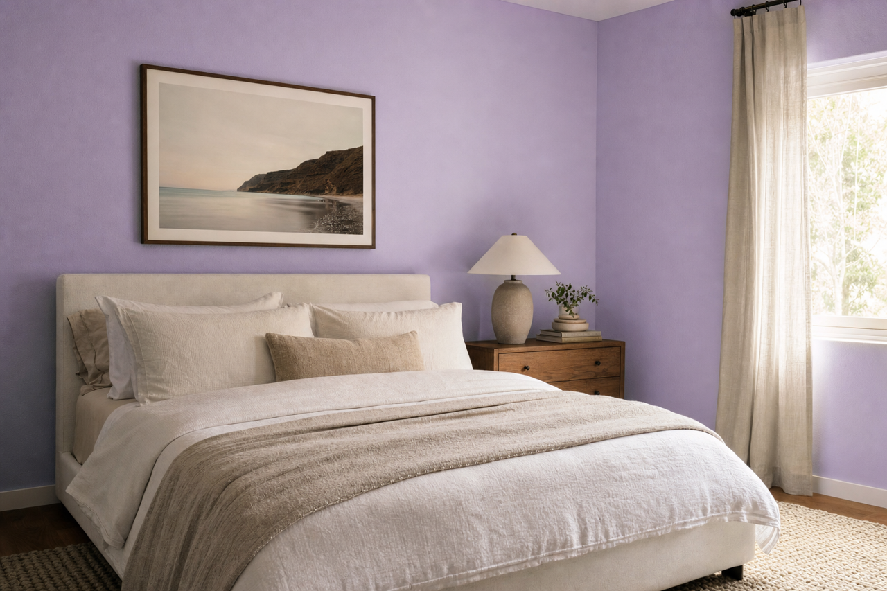 Amethyst by Benjamin Moore on interiors