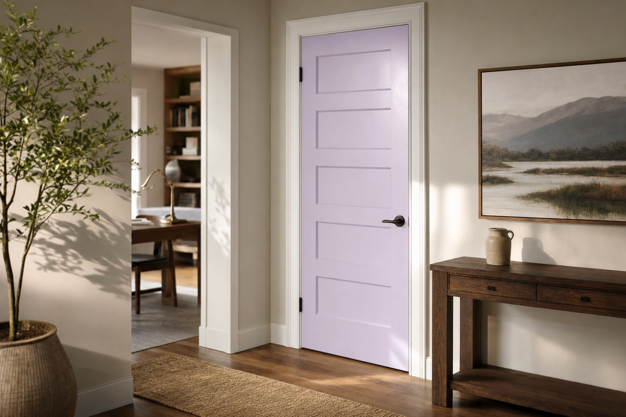 Lily by Benjamin Moore on interior-doors