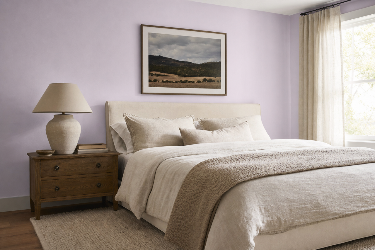 Misty by Benjamin Moore on interiors