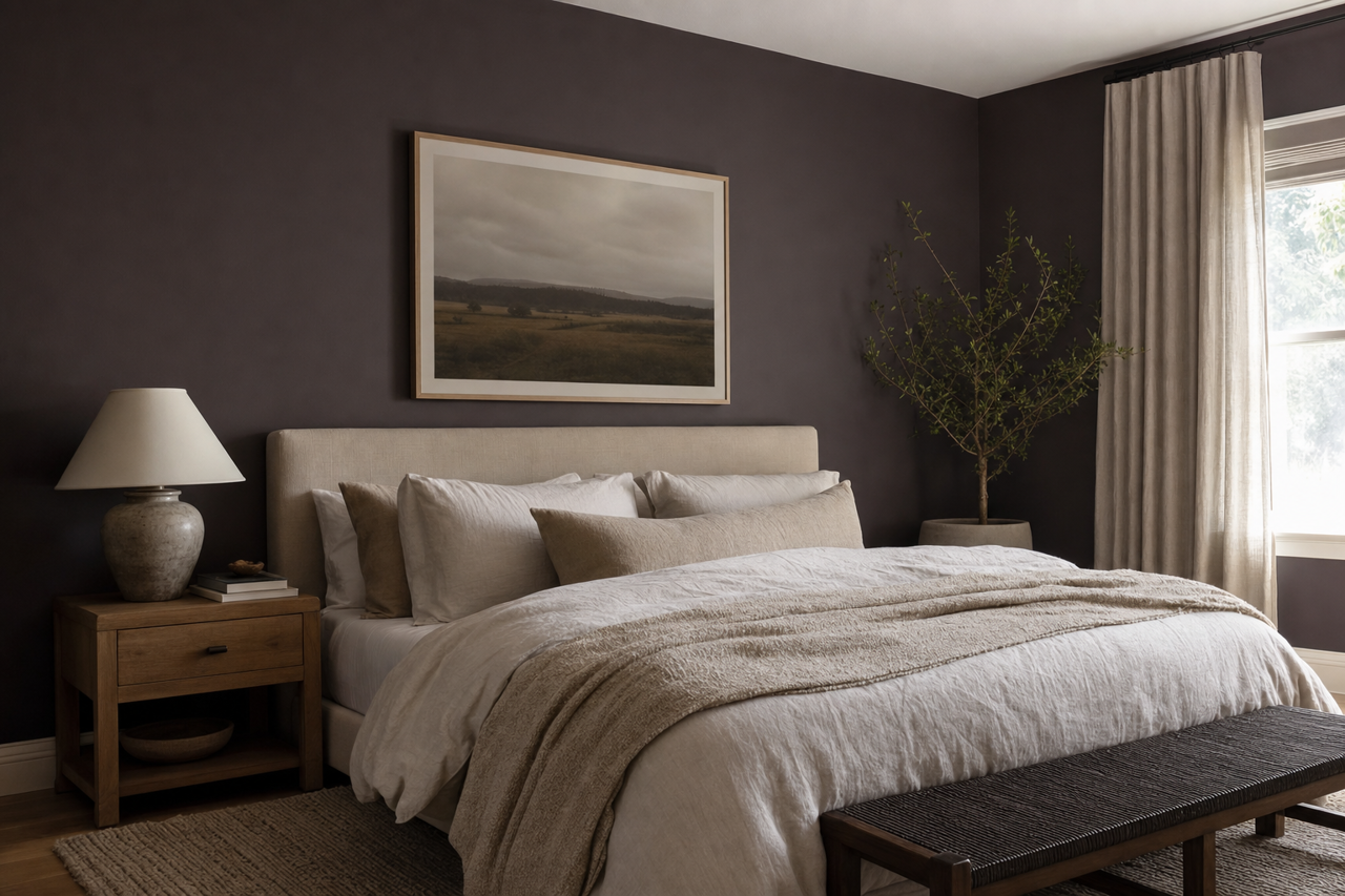 Dark by Benjamin Moore on interiors