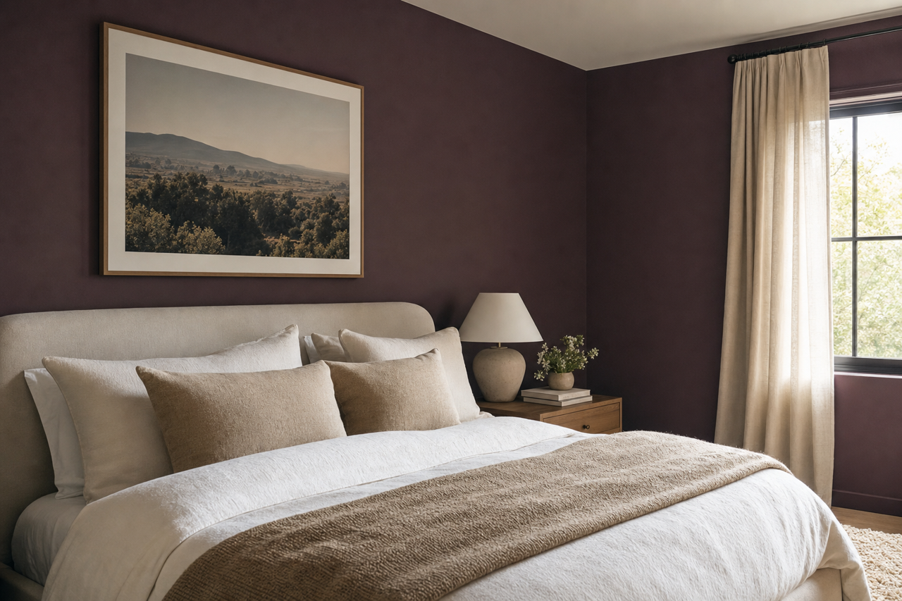 Black by Benjamin Moore on interiors