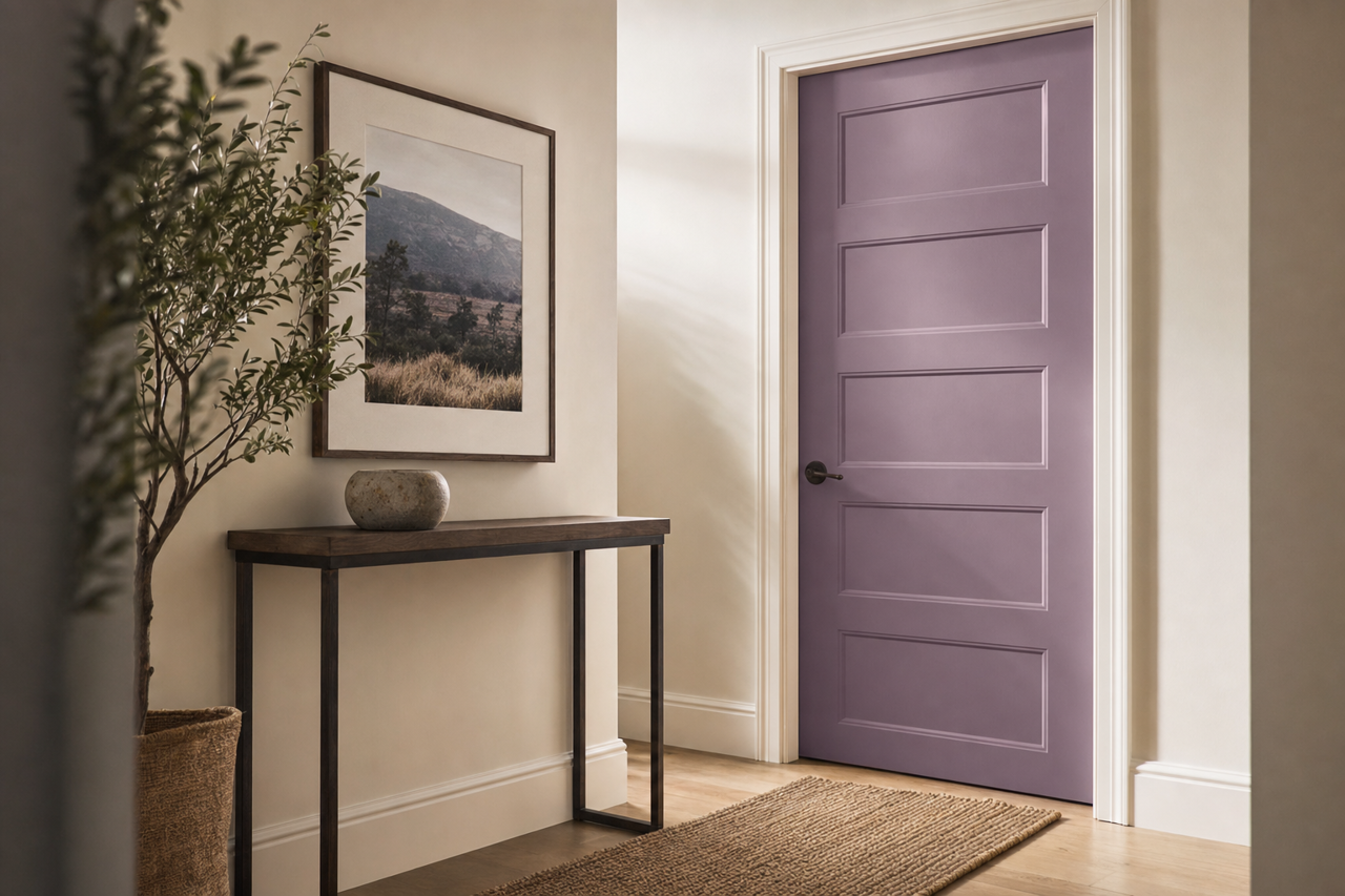 Wild by Benjamin Moore on interior-doors