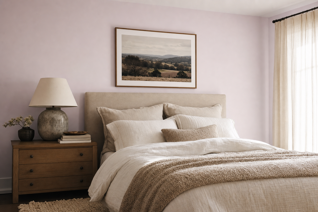 Raspberry by Benjamin Moore on interiors