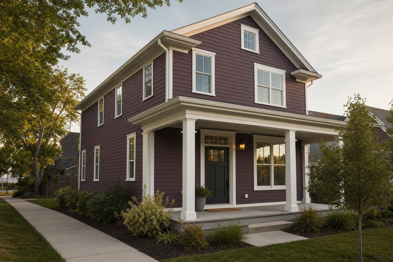 Dark by Benjamin Moore on exterior