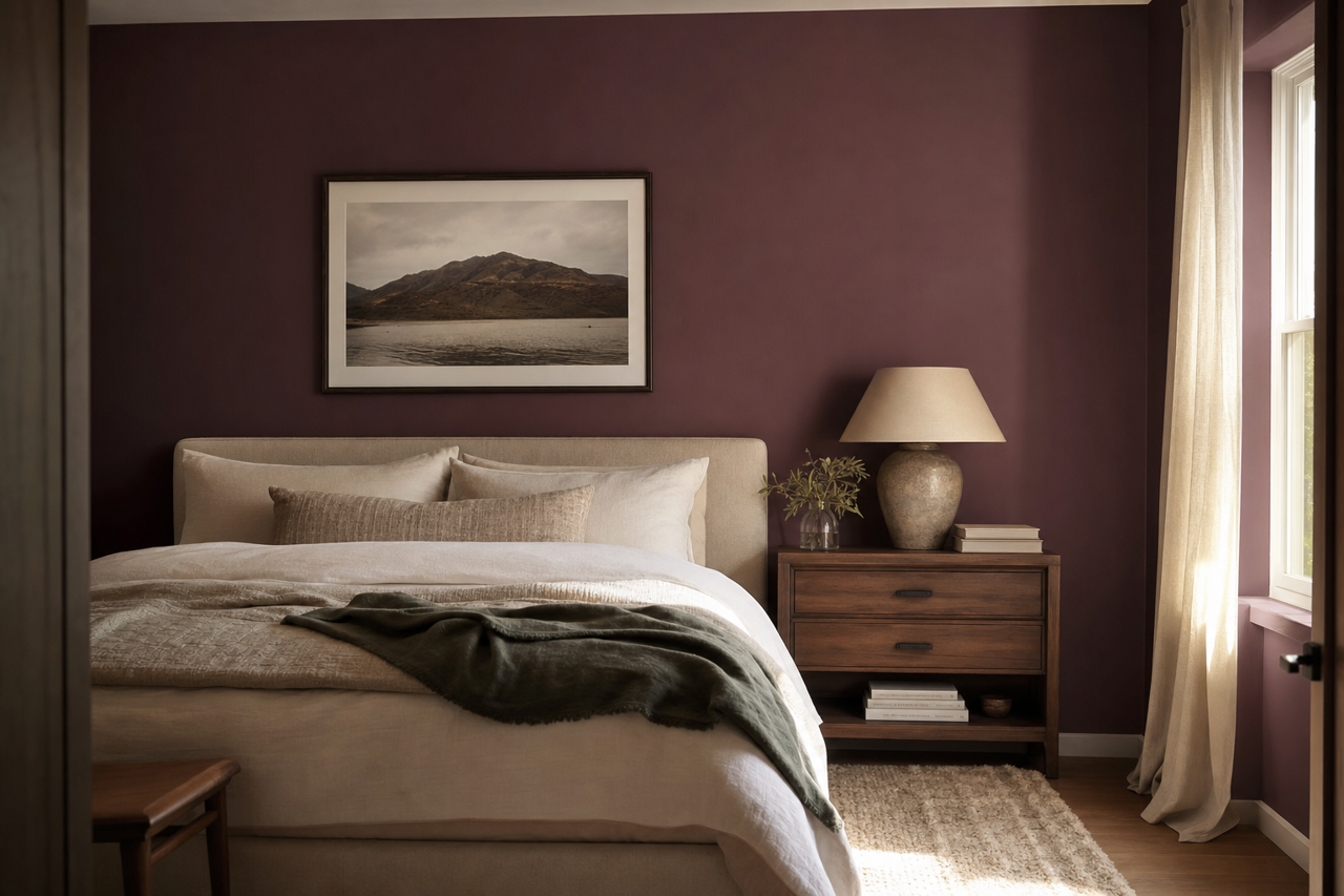 Dark by Benjamin Moore on interiors