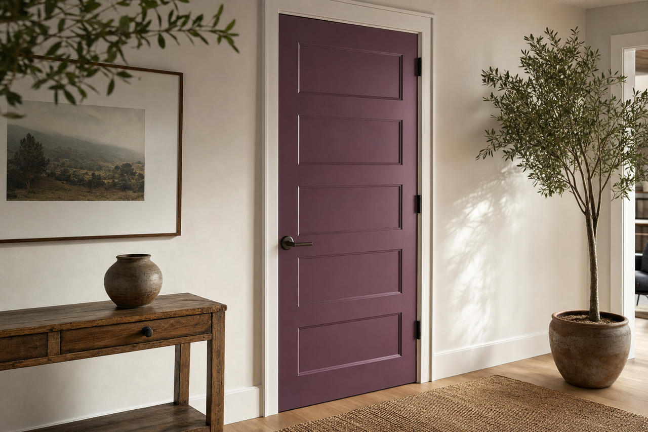 Autumn by Benjamin Moore on interior-doors