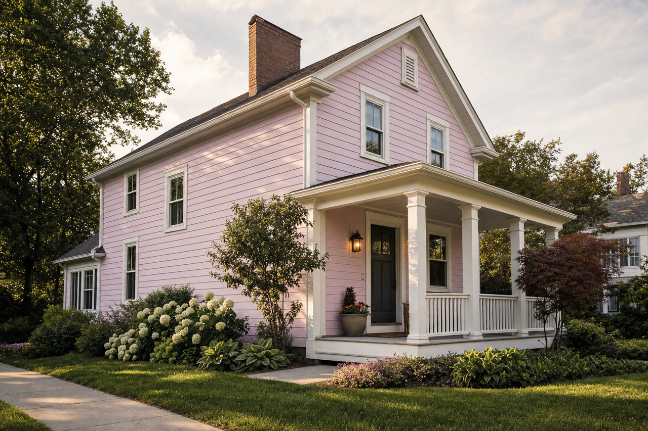Pale by Benjamin Moore on exterior