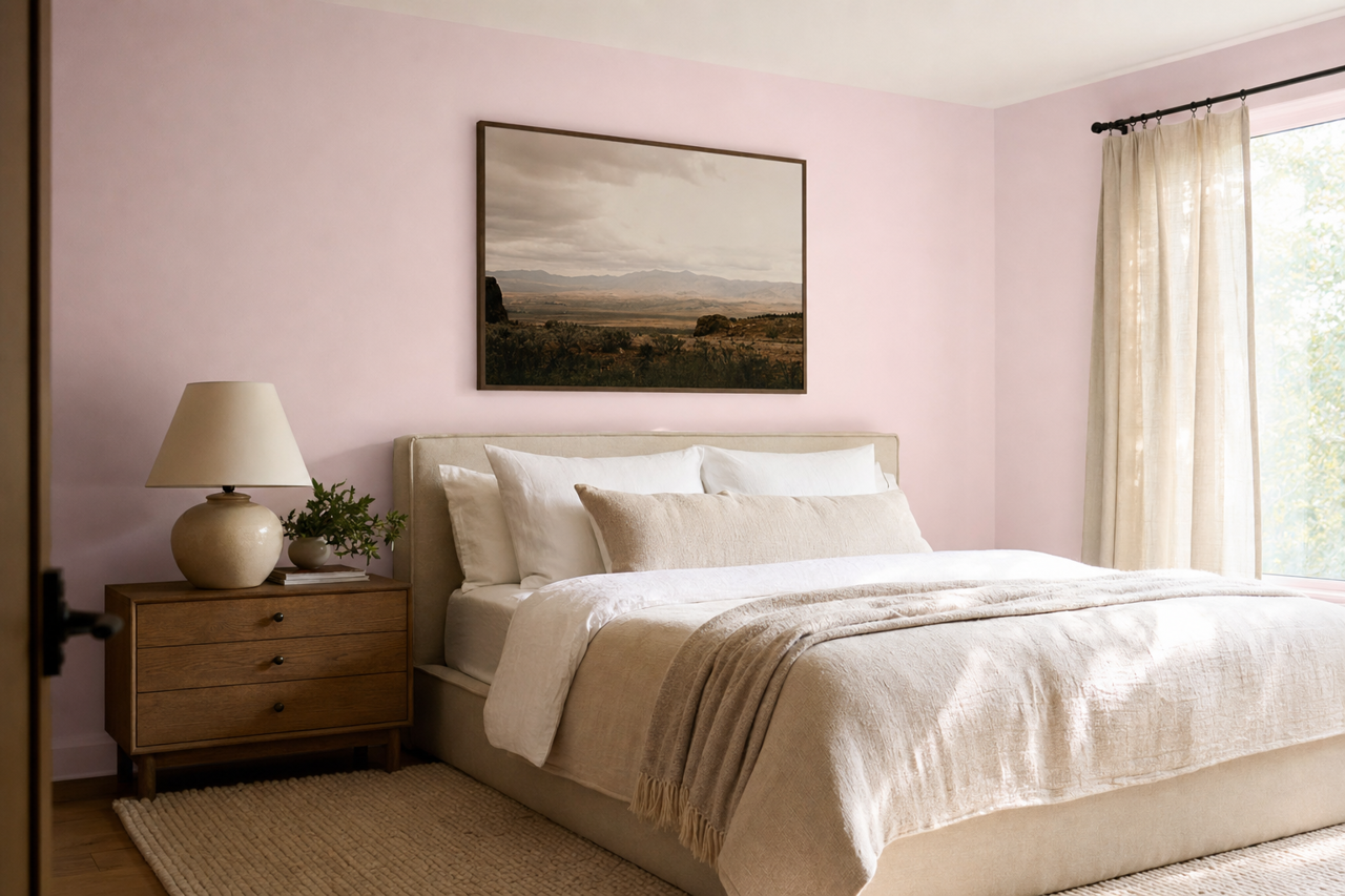 Purple by Benjamin Moore on interiors