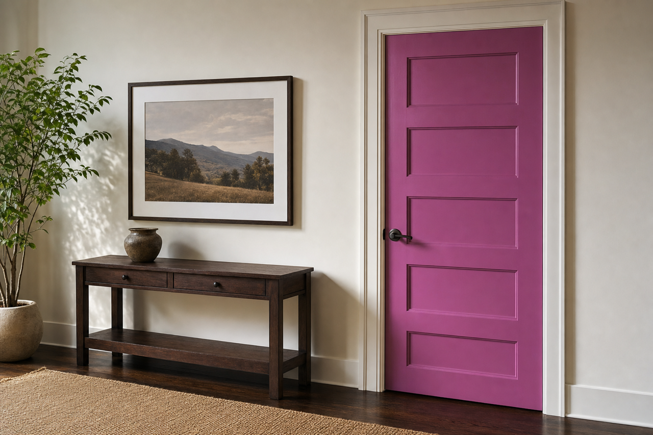 Twilight by Benjamin Moore on interior-doors