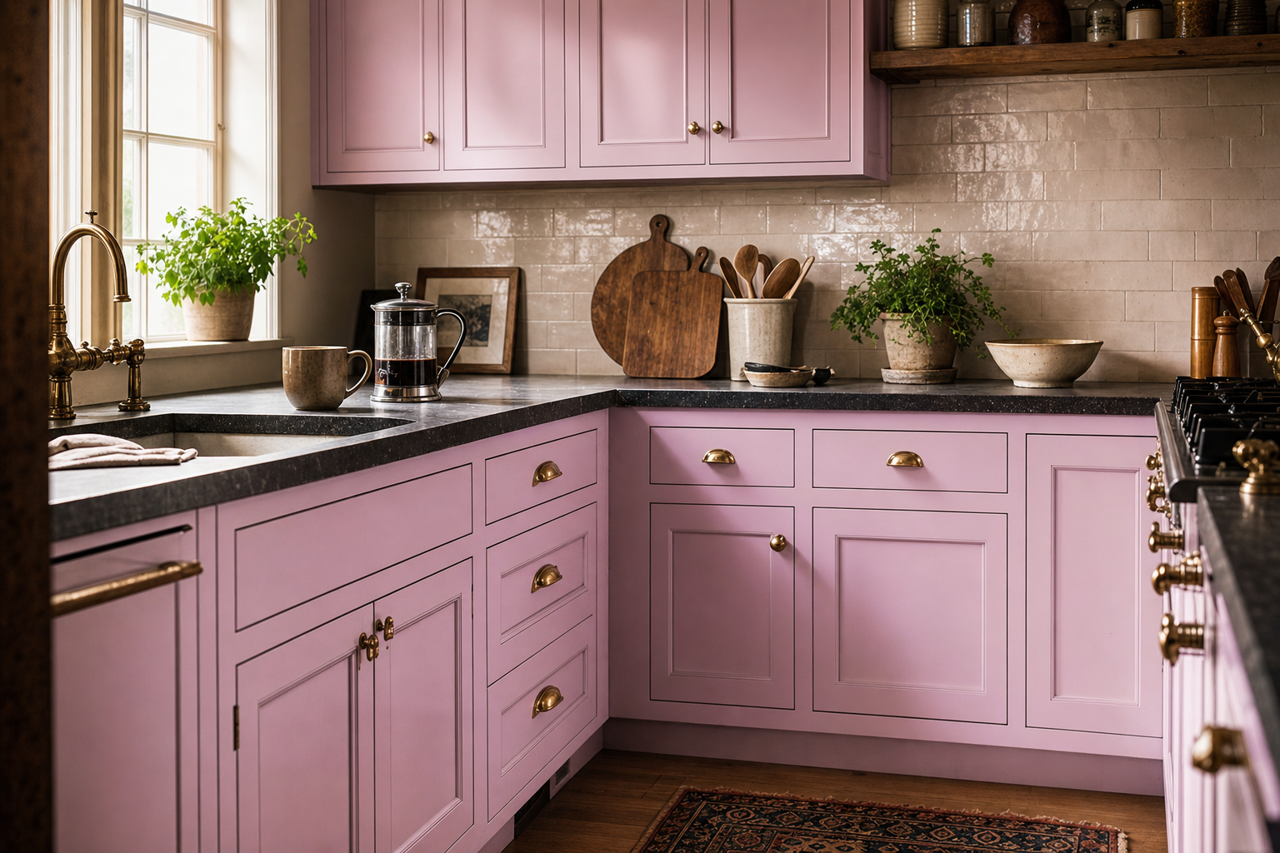 Exotic by Benjamin Moore on cabinets