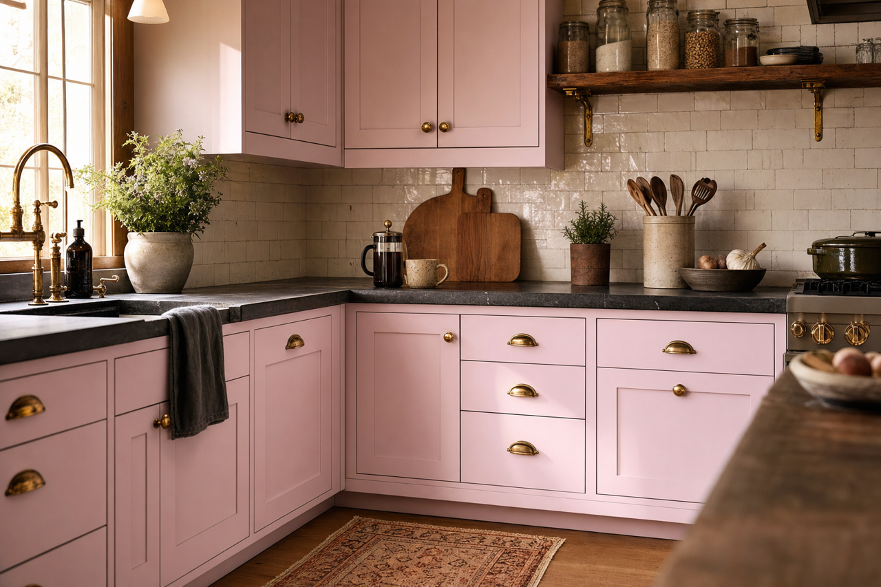 Easter by Benjamin Moore on cabinets