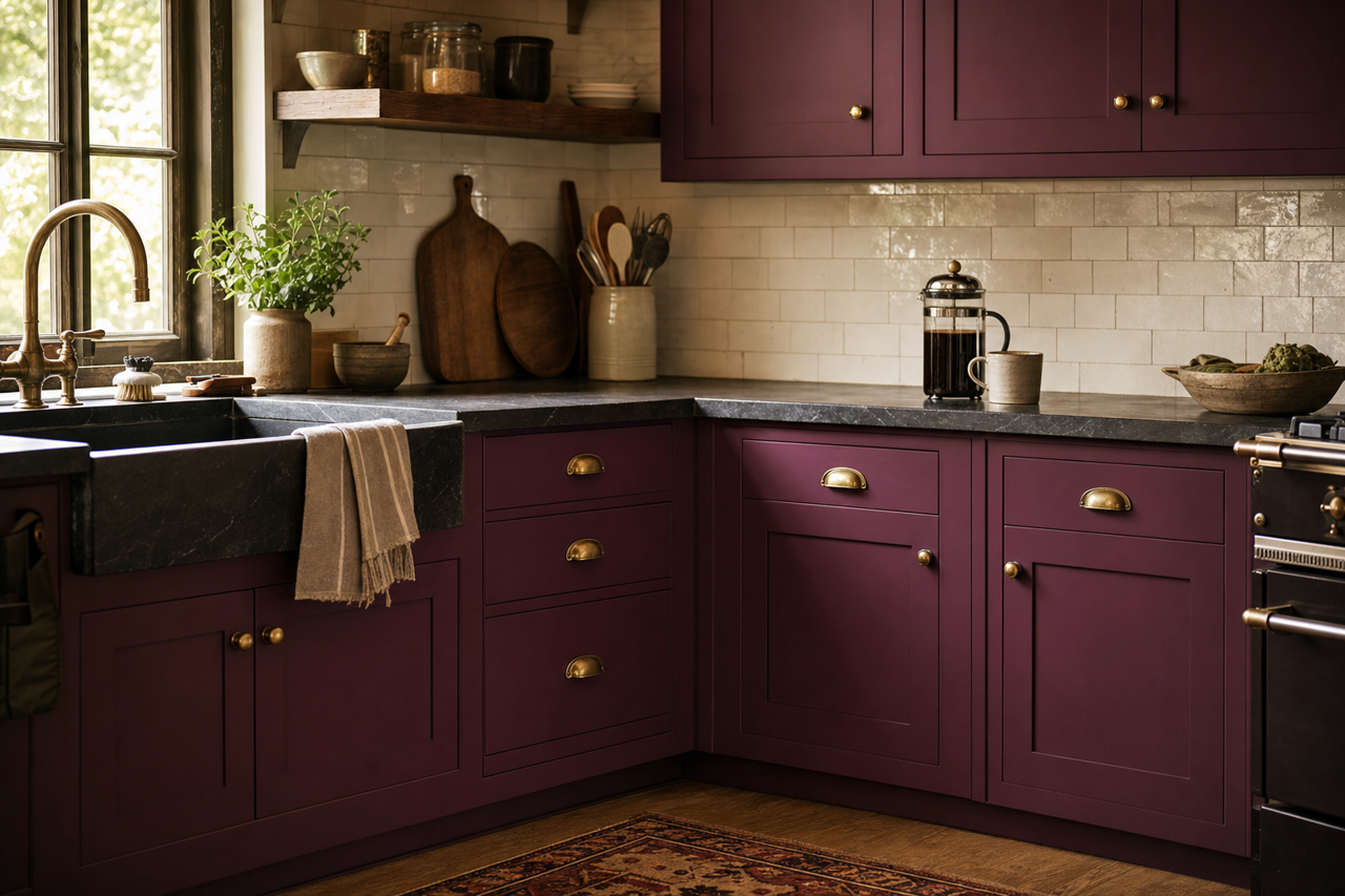 Dark by Benjamin Moore on cabinets