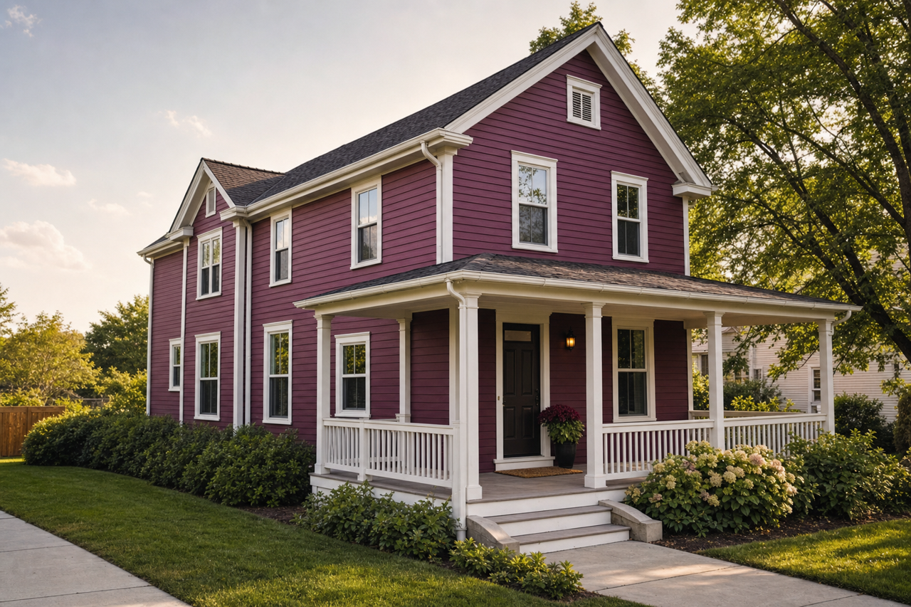 Dark by Benjamin Moore on exterior