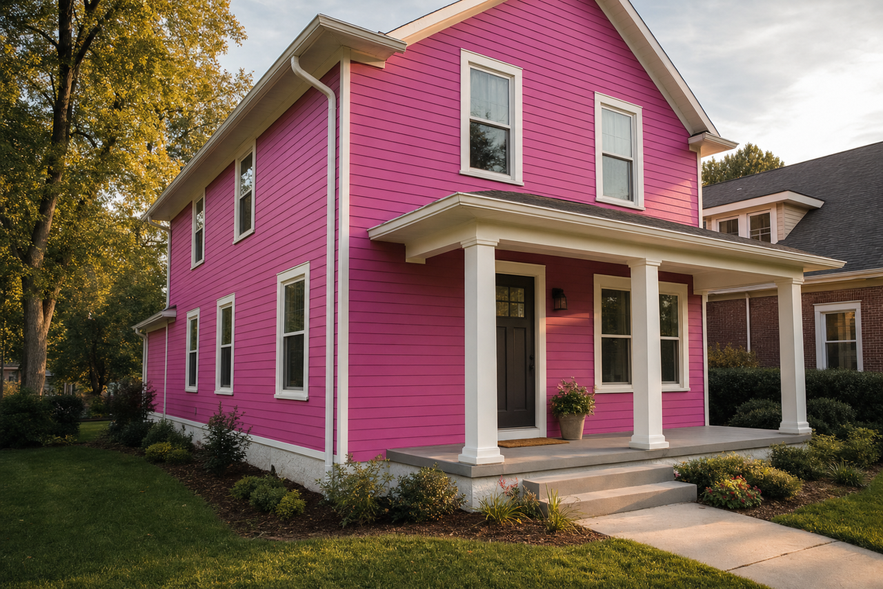 Crushed by Benjamin Moore on exterior