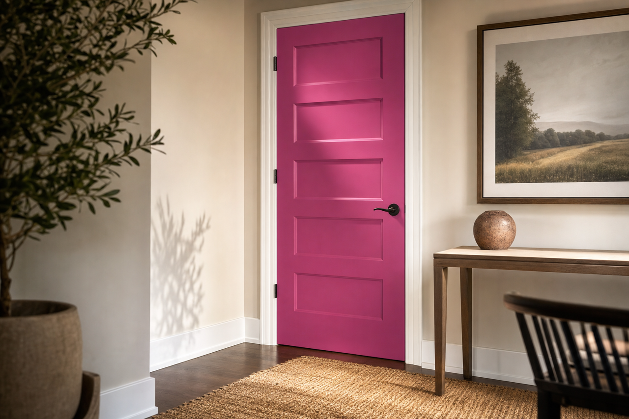Crushed by Benjamin Moore on interior-doors