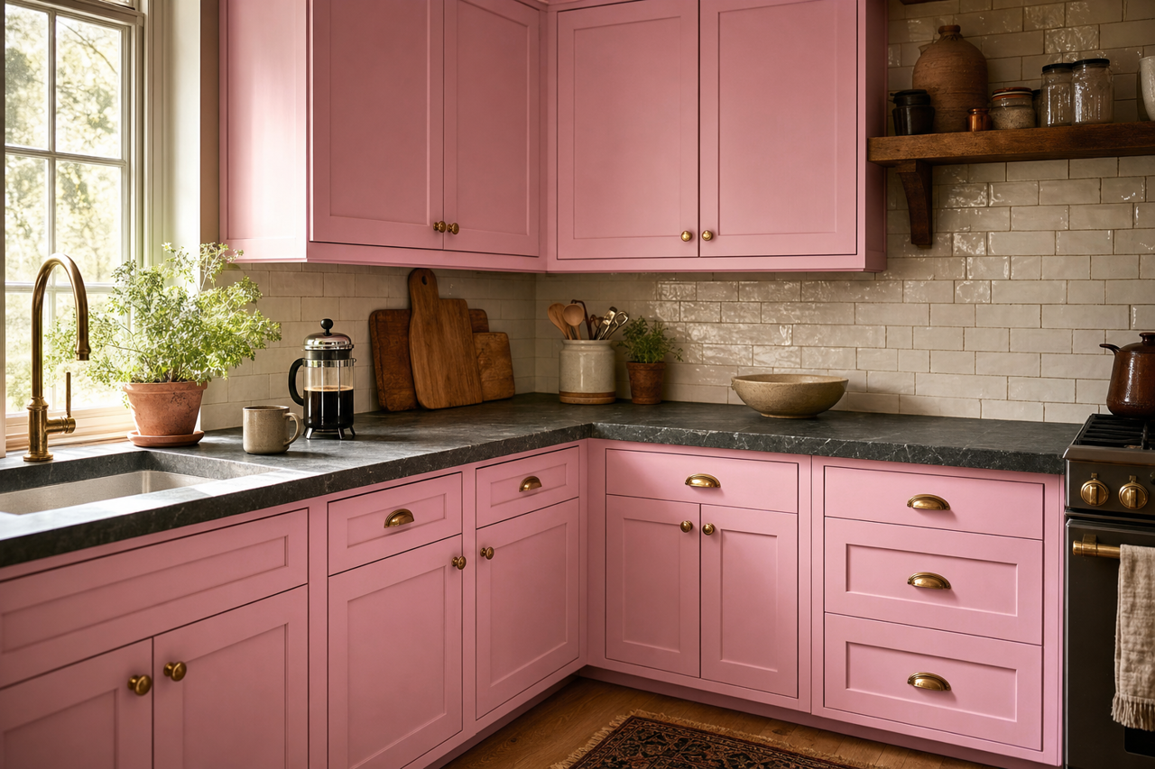 Easter by Benjamin Moore on cabinets