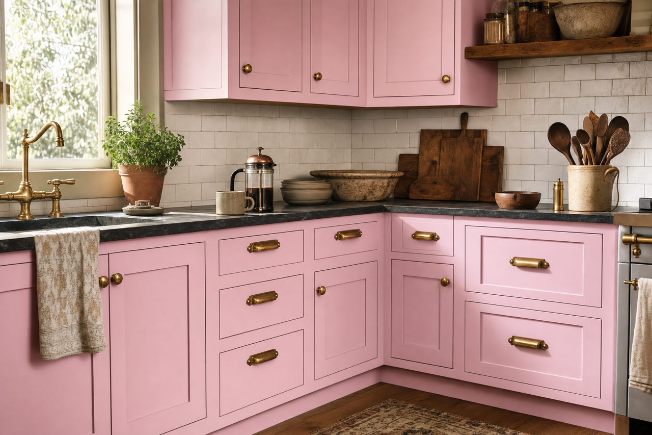 Dog's by Benjamin Moore on cabinets
