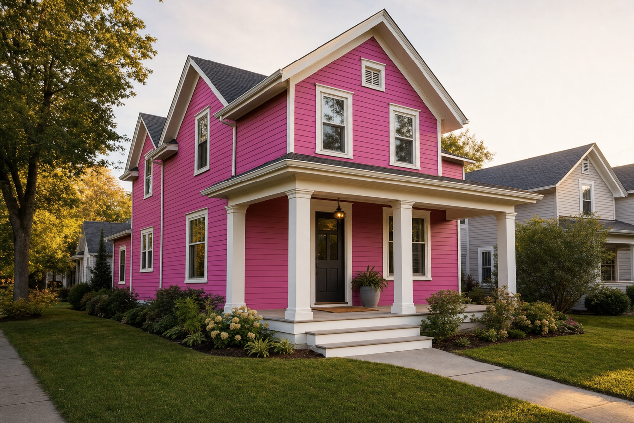 Hot by Benjamin Moore on exterior