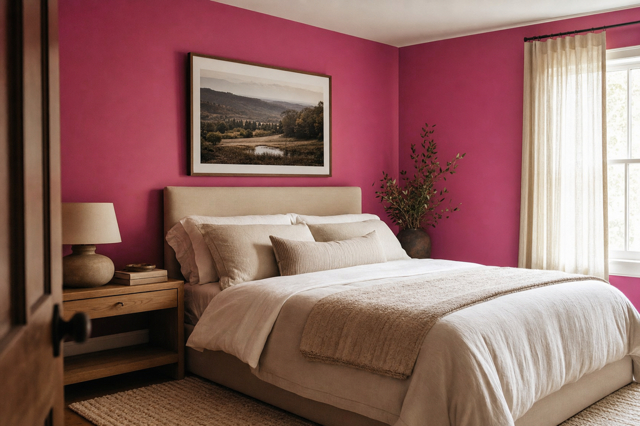 Hot by Benjamin Moore on interiors