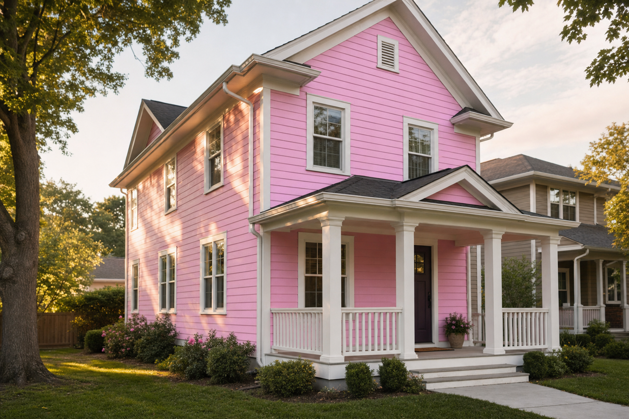 Pretty by Benjamin Moore on exterior