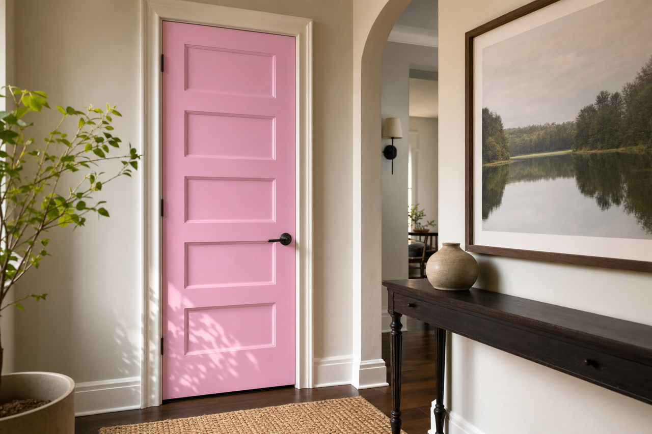 Pretty by Benjamin Moore on interior-doors