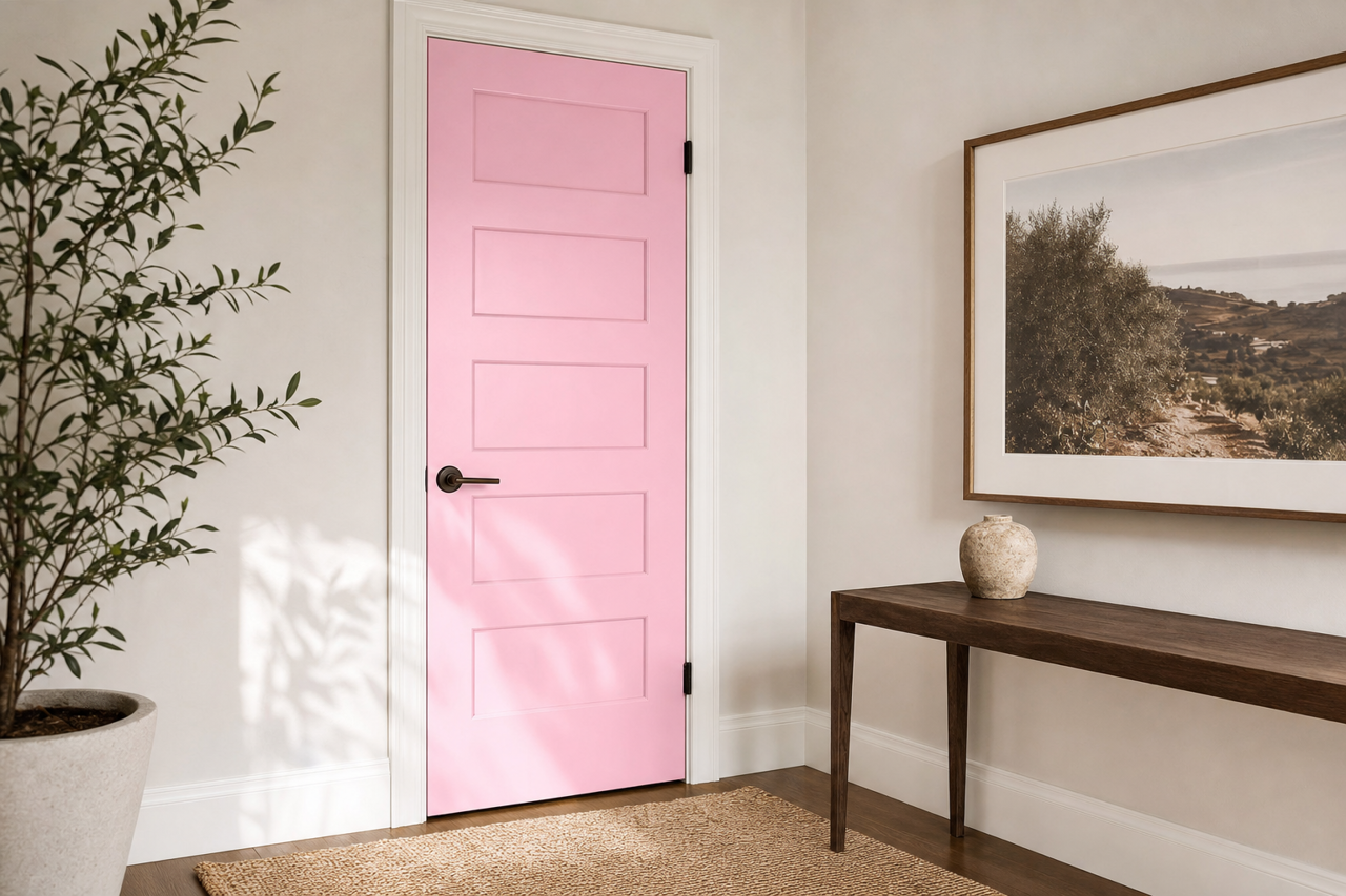 Valentine's by Benjamin Moore on interior-doors