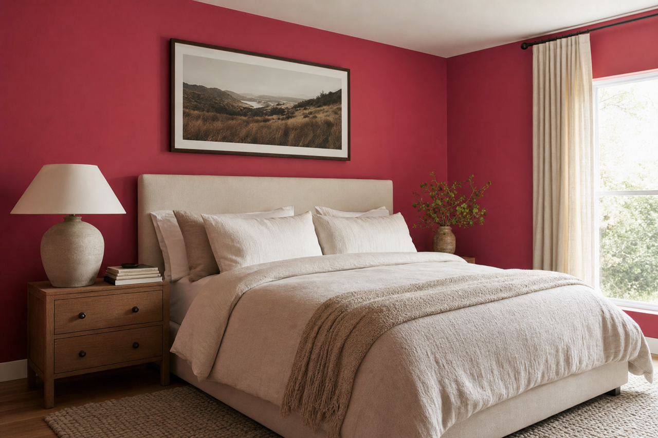 Roseate by Benjamin Moore on interiors