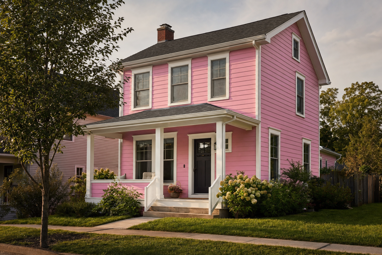 Paradise by Benjamin Moore on exterior